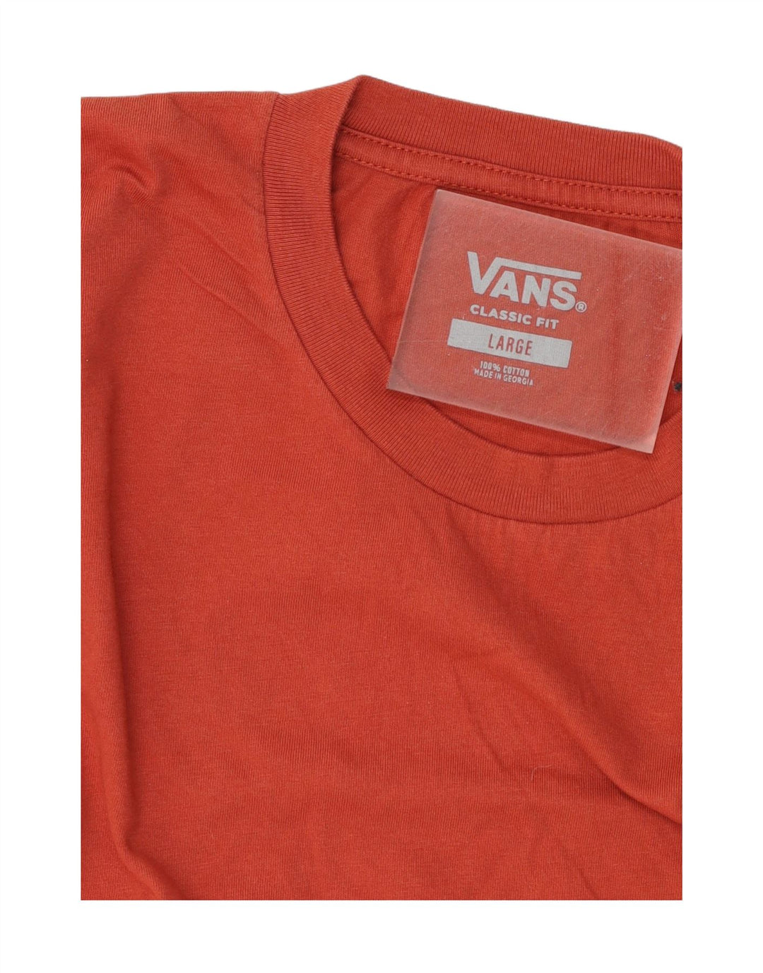 VANS Mens Classic Fit T-Shirt Top Large Red Cotton Vintage Vans and Second-Hand Vans from Messina Hembry 