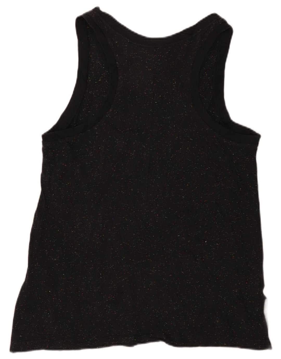 Canotta grafica NIKE da donna UK 12 cotone medio nero screziato