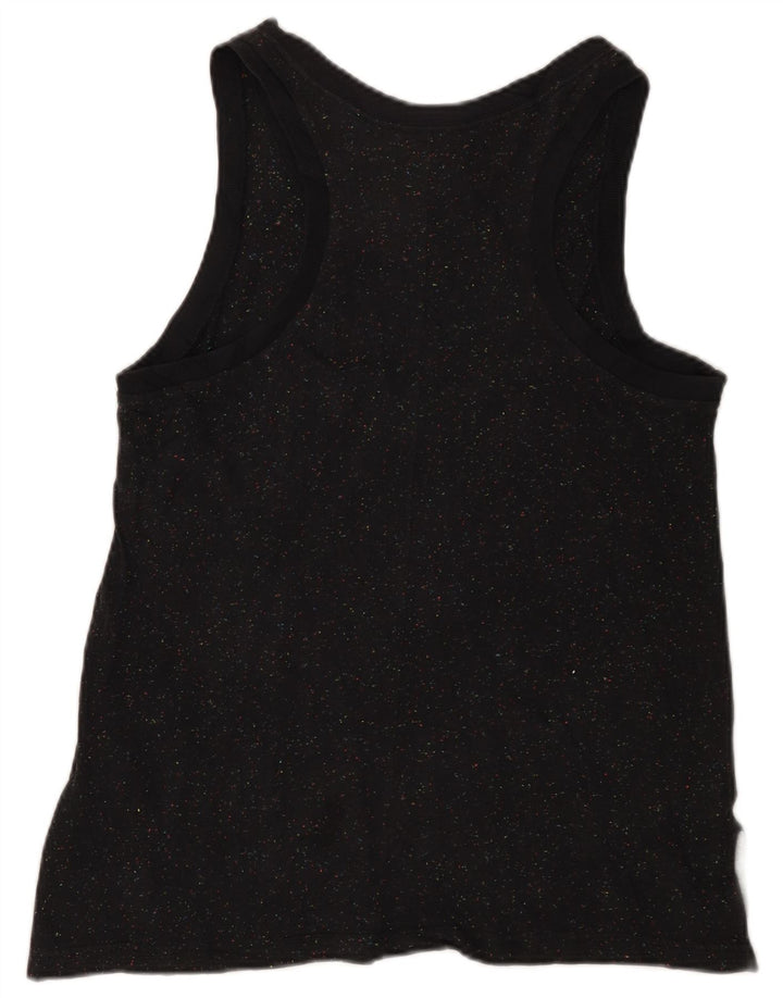 Canotta grafica NIKE da donna UK 12 cotone medio nero screziato