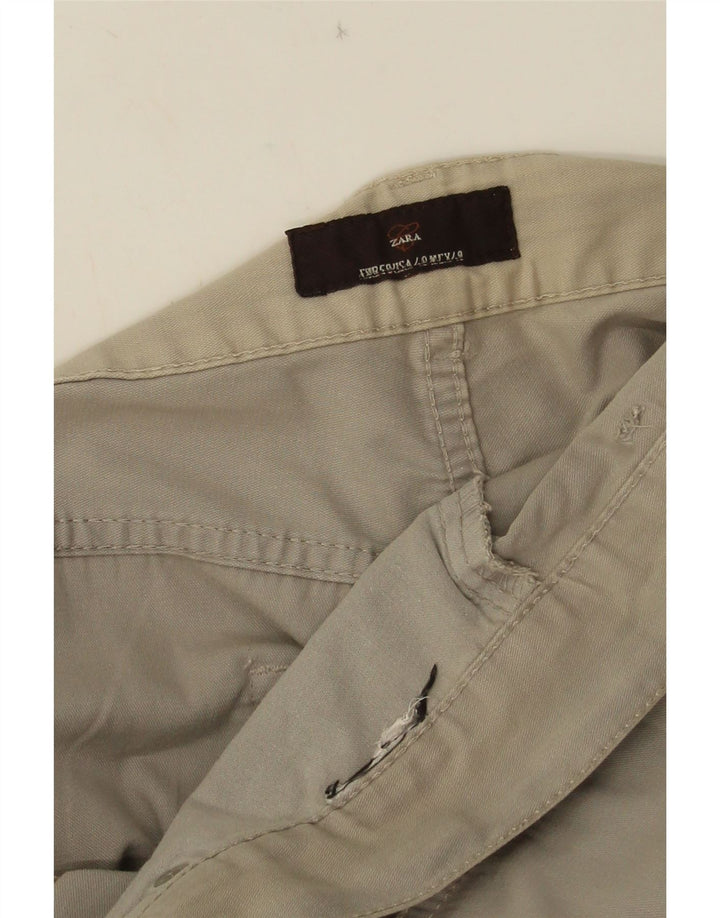 Pantaloni casual dritti da uomo Zara W38 L33 Grigi