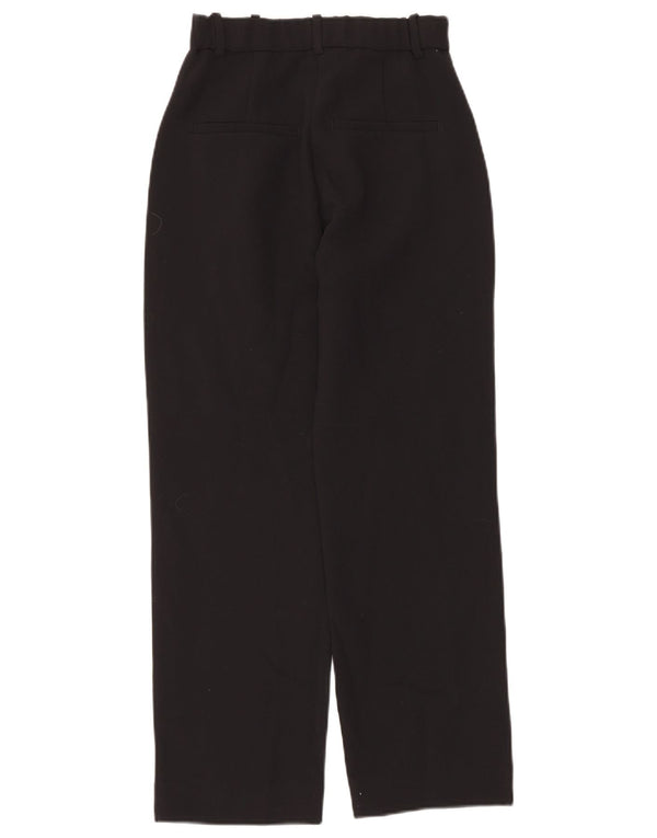 Pantaloni casual a vita alta da donna Abercrombie & Fitch US 00 2XS W24 L28 Bla