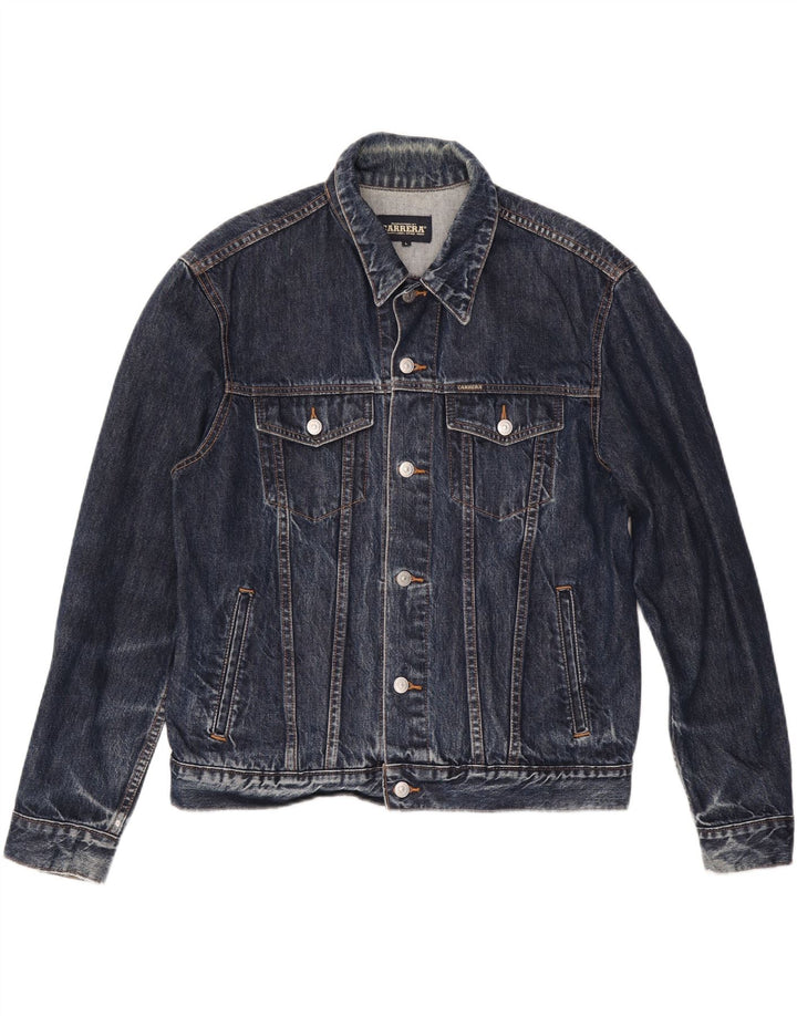 Giacca di jeans da uomo Carrera UK 40 grande cotone blu navy