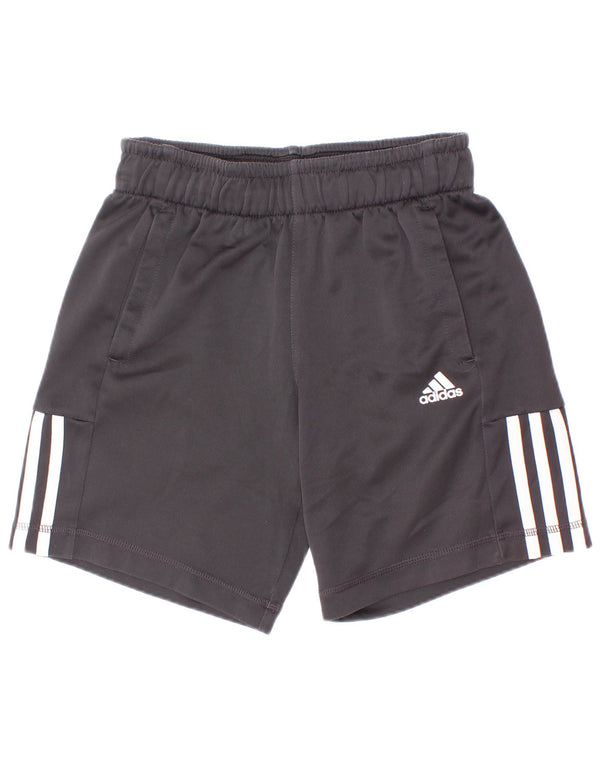 Pantaloncini sportivi Adidas Climalite da ragazzo 9-10 anni in poliestere nero