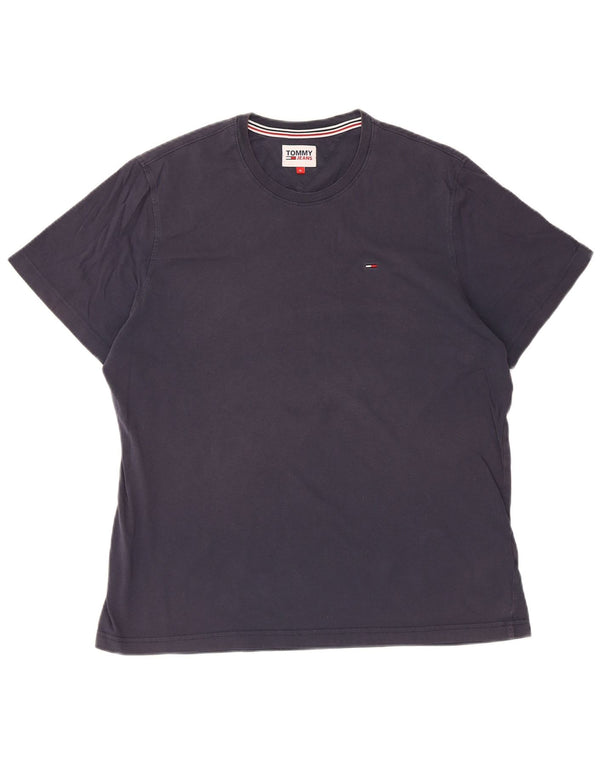 T-shirt da uomo Tommy Hilfiger Top XL blu navy in cotone