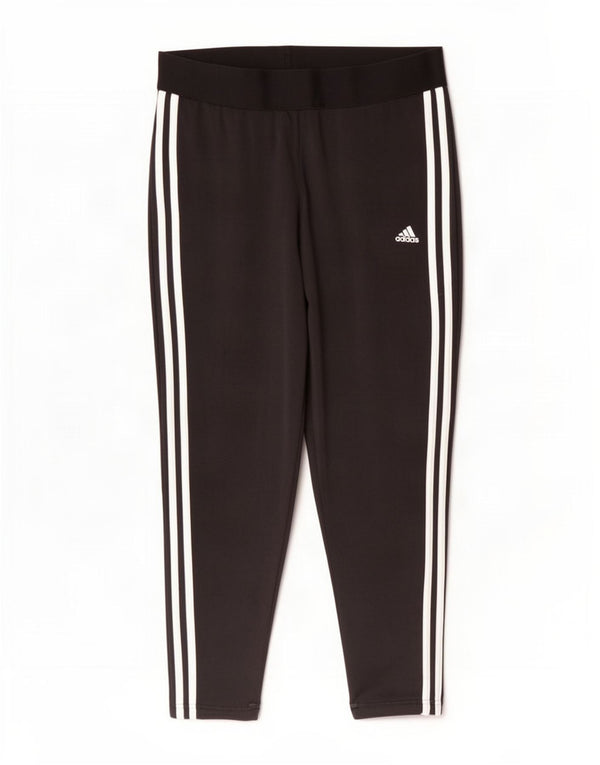 Leggings Adidas Donna UK 20/22 XL Cotone Nero