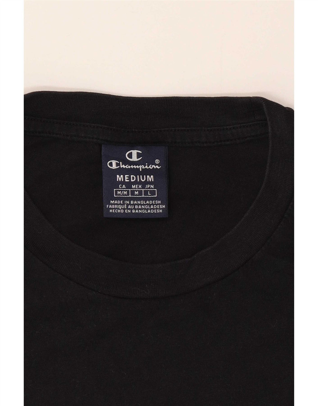 T-shirt da uomo Champion Top media nera