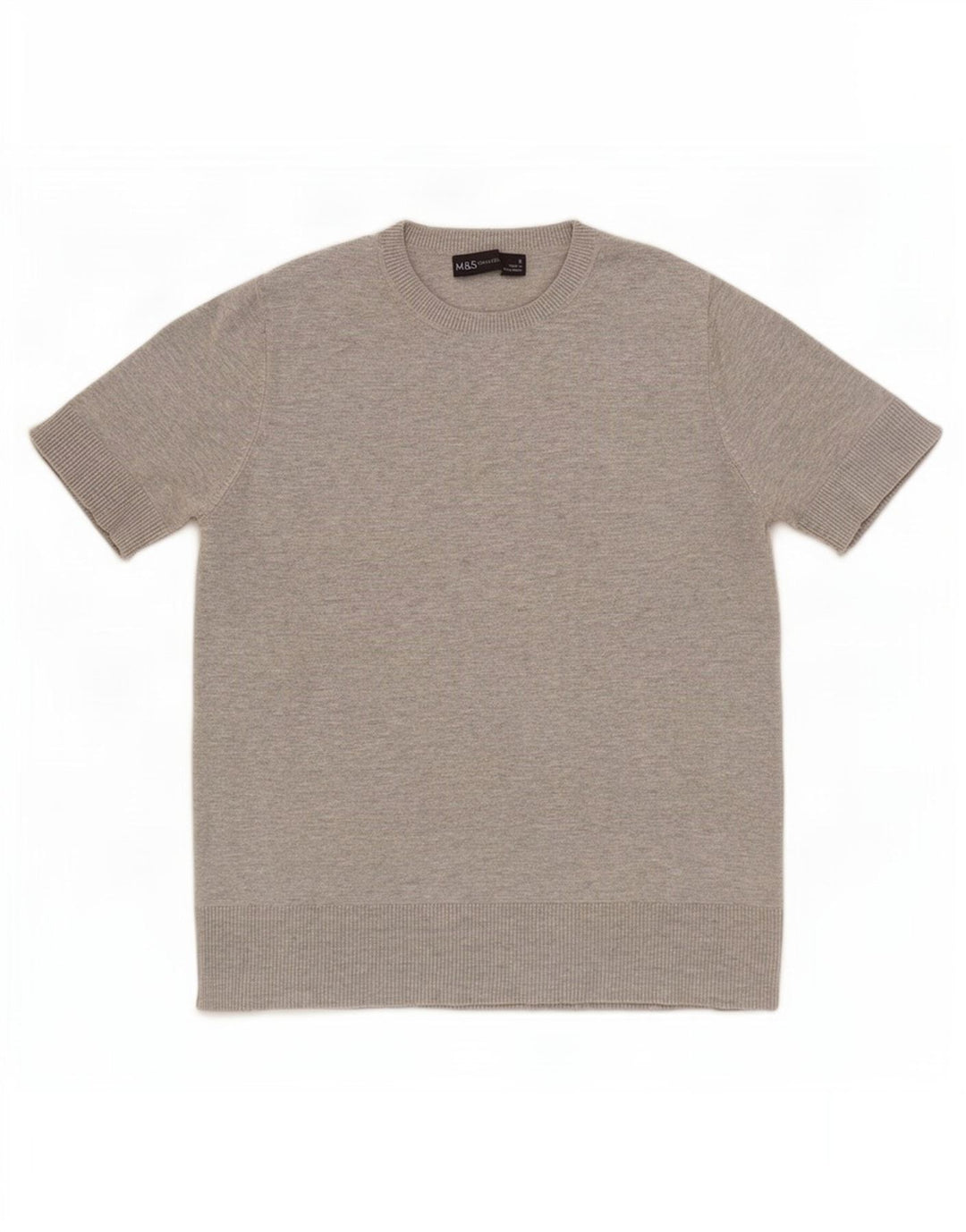 Maglietta corta da donna Marks & Spencer UK 8 piccola grigia