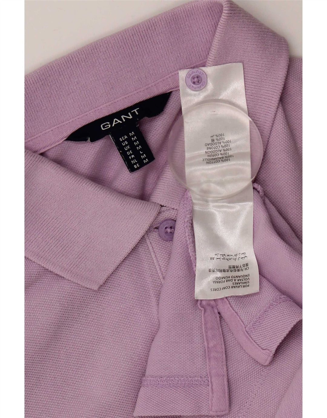 Polo da donna Gant UK 12 cotone viola medio