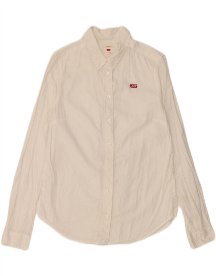 Camicia Levi's da donna vestibilità classica UK 10 piccola bianca
