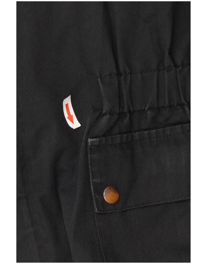 Vintage Mens Military Utility Jacket IT 54 2XL Black Polyester