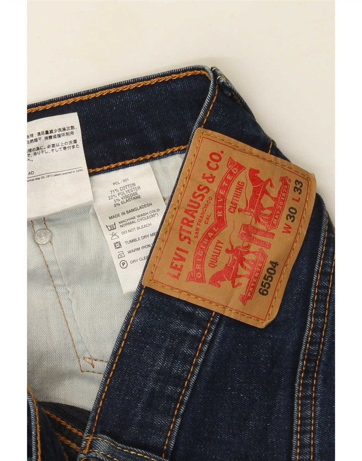 Jeans slim da uomo Levi's W30 L33 in cotone blu navy