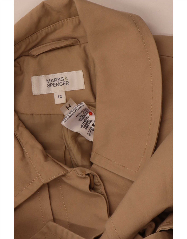 Trench da donna Marks & Spencer UK 12 Cotone beige medio