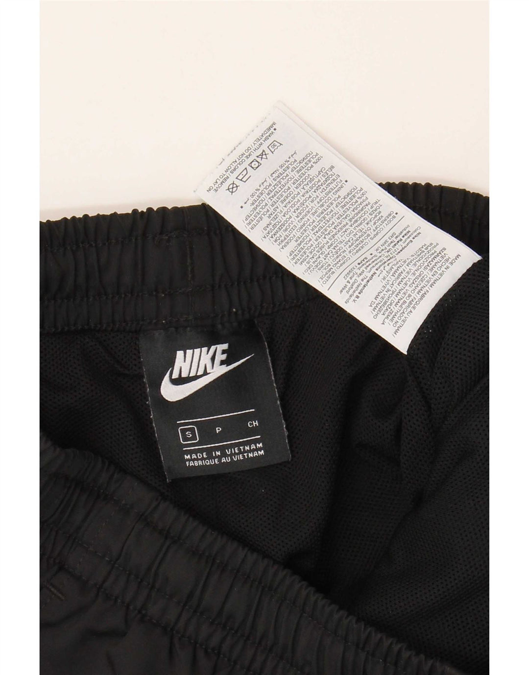 Pantaloncini da bagno grafici Nike da uomo piccoli in poliestere nero