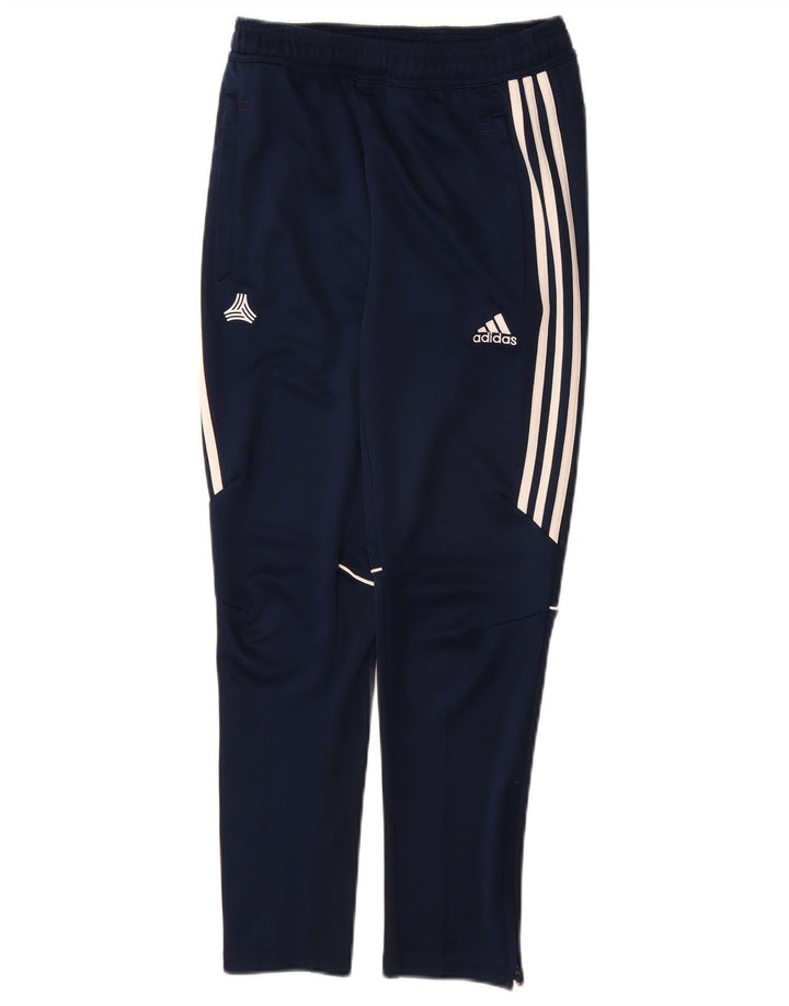 Pantaloni della tuta ADIDAS da ragazzo Climacool 11-12 anni in poliestere blu navy