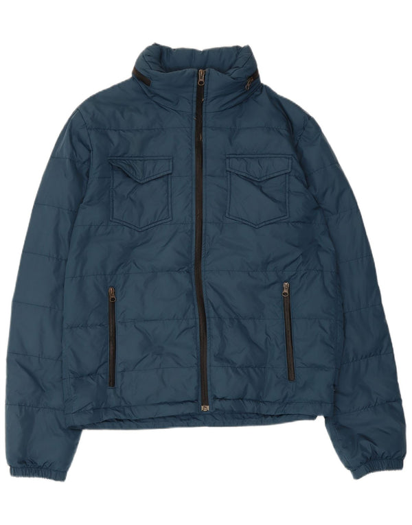 Giacca imbottita da uomo Herno UK 50 Large blu in poliammide