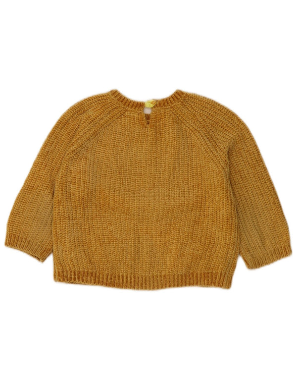 Maglione corto girocollo per ragazze Zara 4-5 anni Giallo