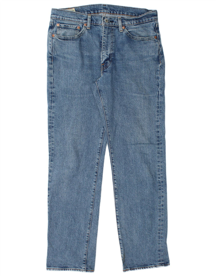 Jeans dritti da uomo Levi's W33 L30 in cotone blu