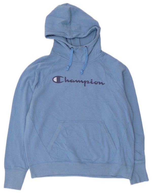 Maglione con cappuccio grafico da donna Champion UK 14 Cotone blu medio