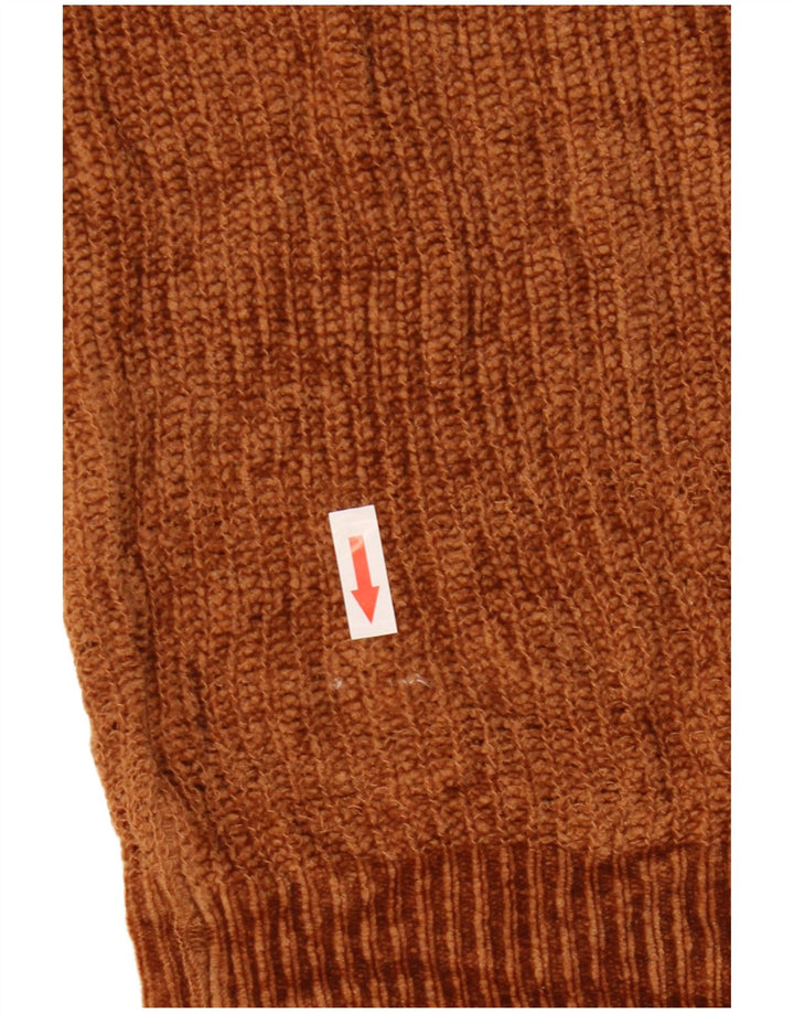 Maglione maglione girocollo da uomo Zara grande marrone