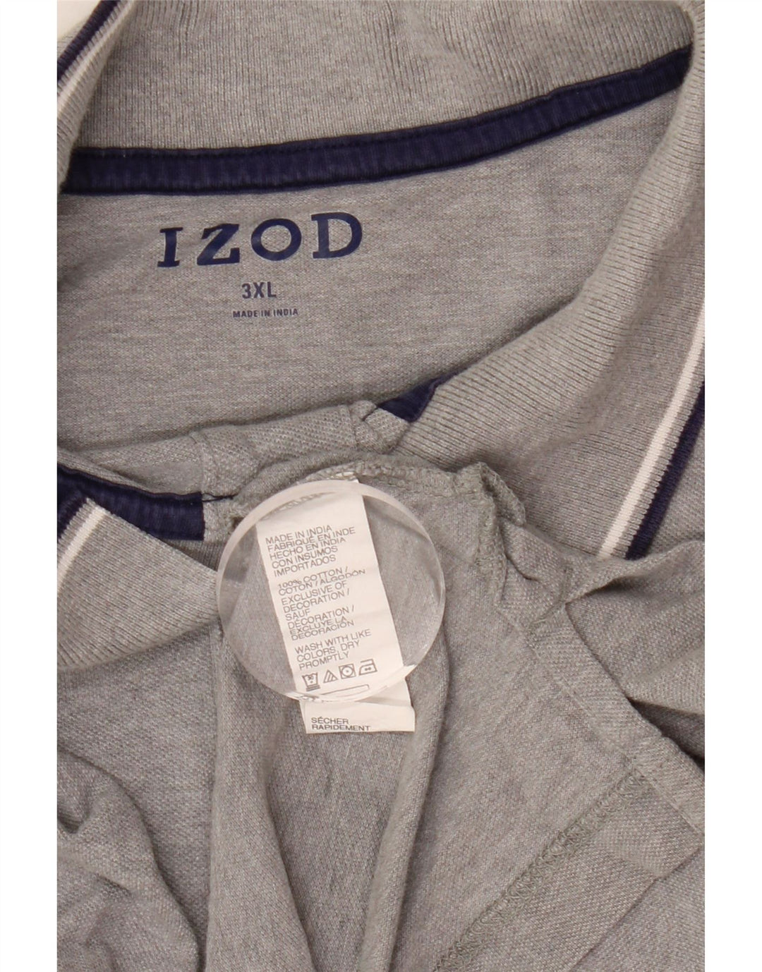Polo da uomo Izod 3XL in cotone grigio
