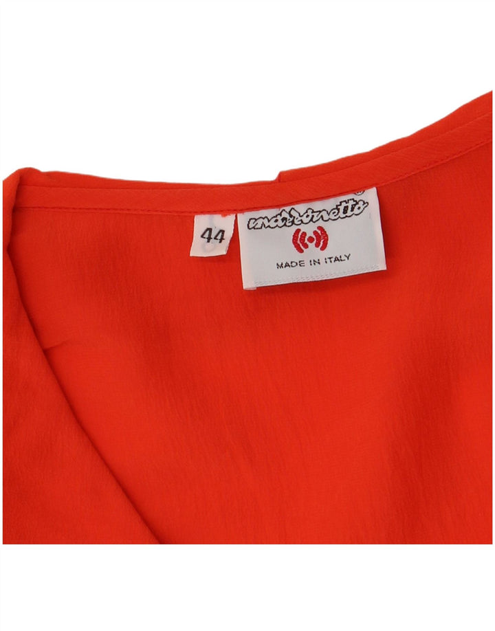 Camicetta Donna Manica Corta Mazzonetto IT 44 Arancione Medio
