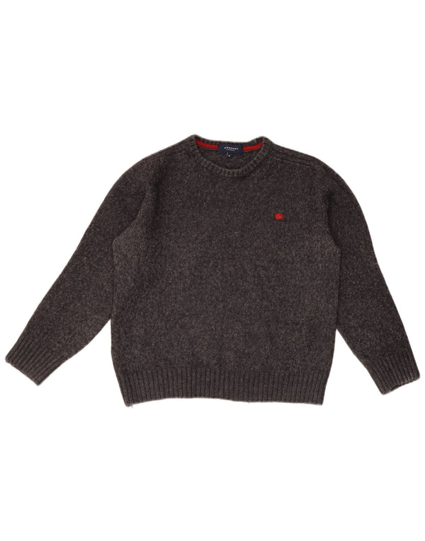 Maglione maglione girocollo per ragazzi Burberry 5-6 anni Acrilico chiazzato grigio