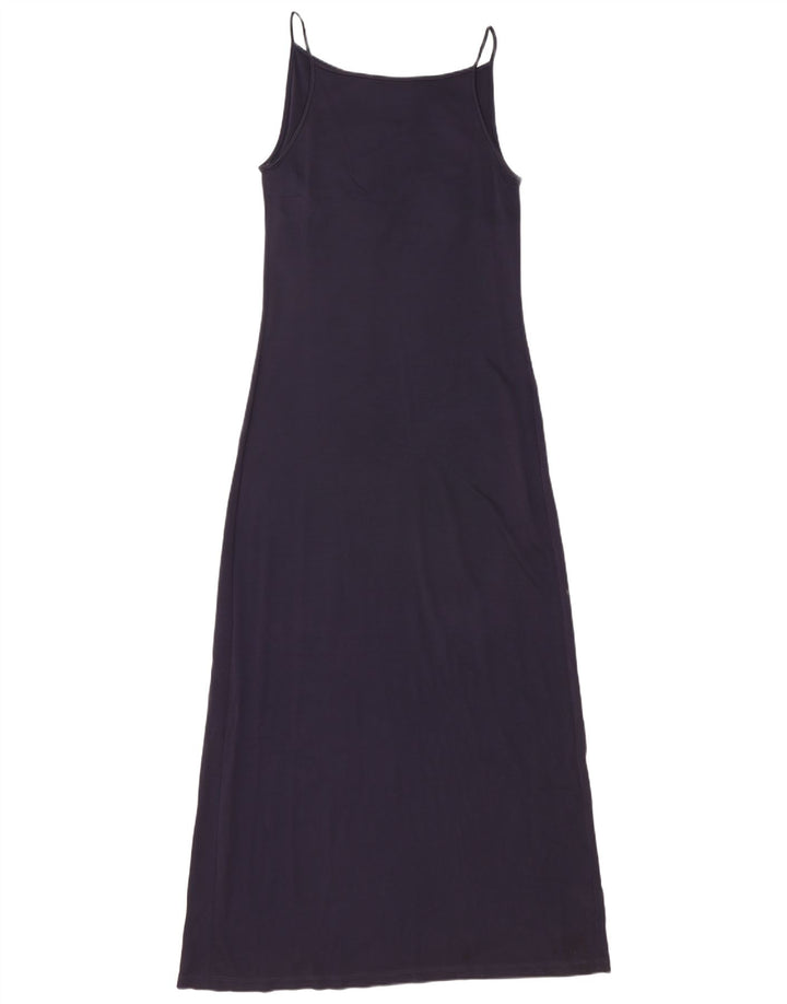 Maxi prendisole da donna Max Mara UK 12 medio in viscosa blu navy