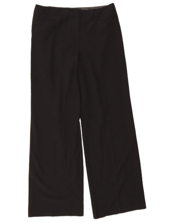 Pantaloni casual dritti da donna Marks & Spencer UK 14 Large W34 L32 neri