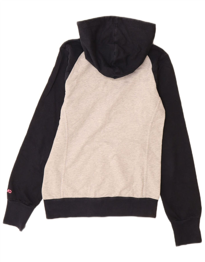 Felpa con cappuccio e zip da donna Nike UK 10 Small Grey Colourblock