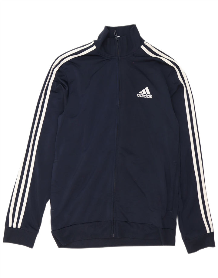 Giacca da tuta da uomo Adidas UK 40/42 Medium Navy Blu Poliestere