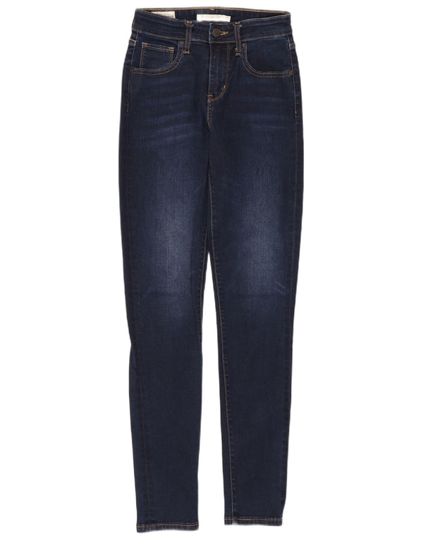 Jeans skinny a vita alta Levi's 721 da donna W25 L29 cotone blu navy