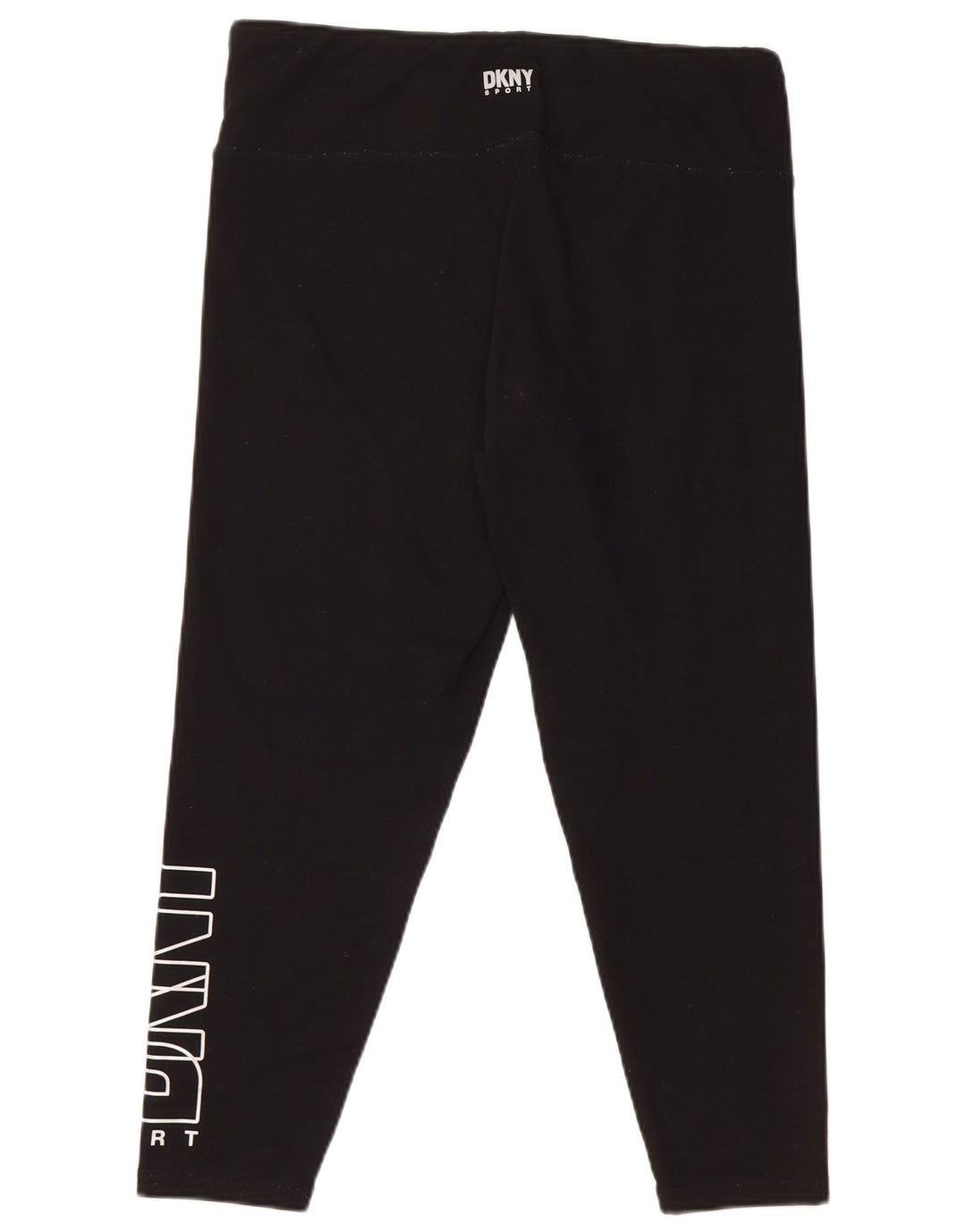 Leggings Capri grafici da donna DKNY UK 18 XL poliestere nero