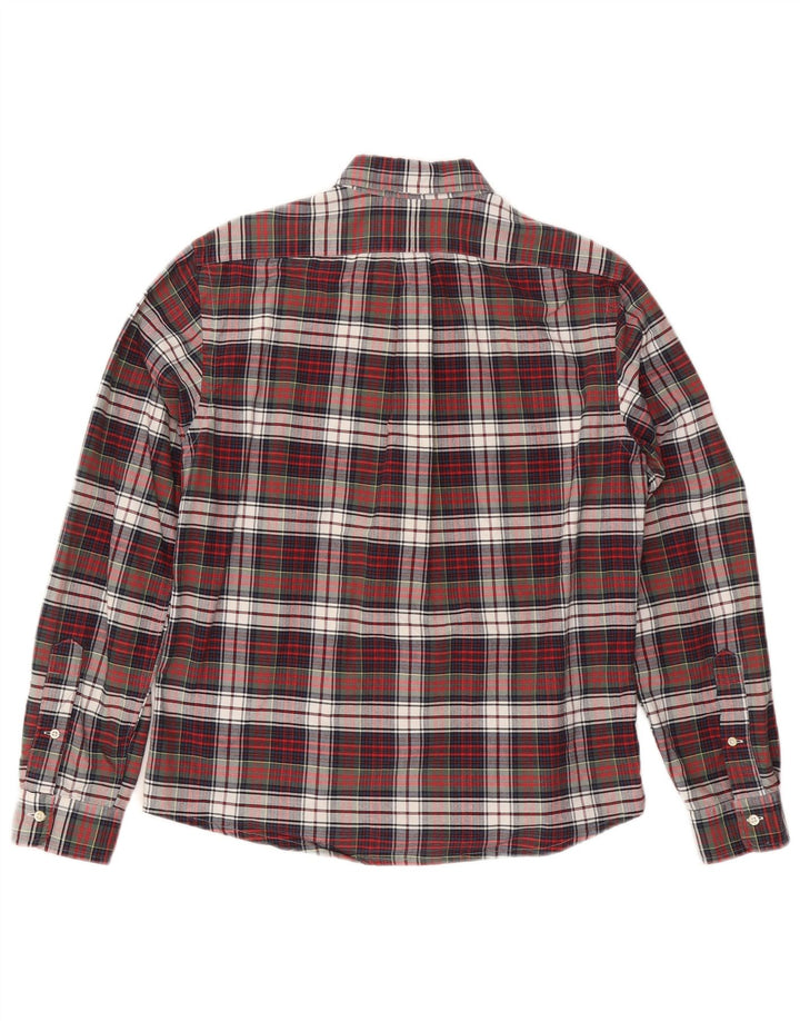 RALPH LAUREN Camicia da uomo in flanella di cotone a quadri multicolore medio