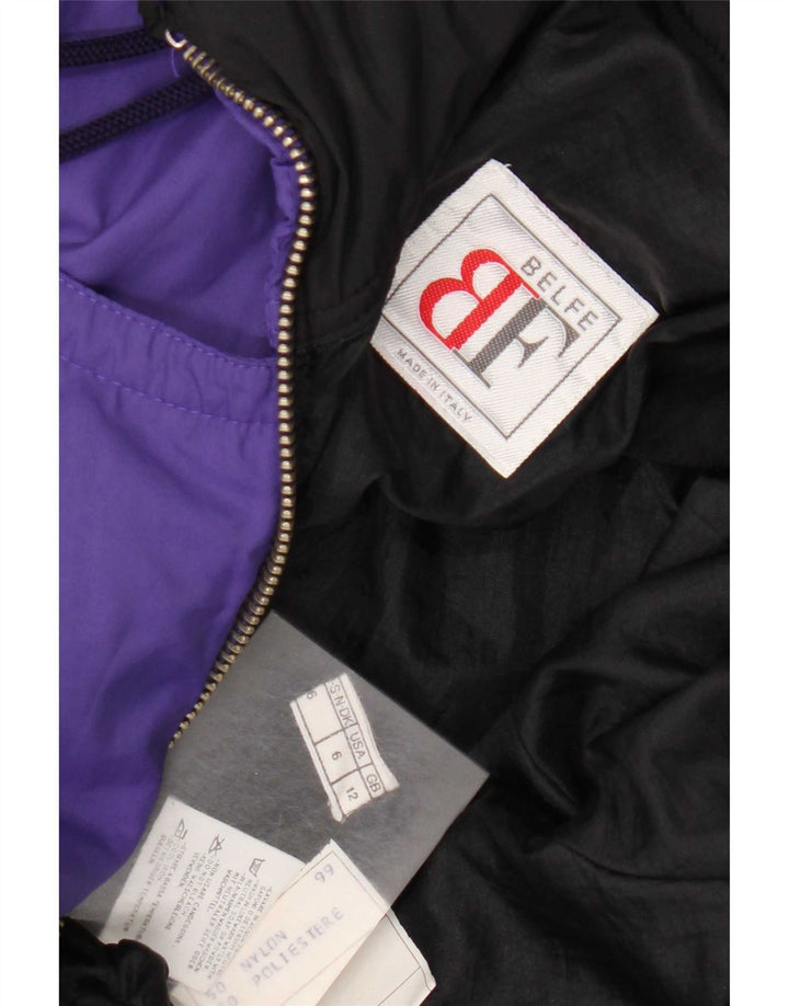 Tuta da sci da donna Belfe UK 12 Nylon floreale viola medio