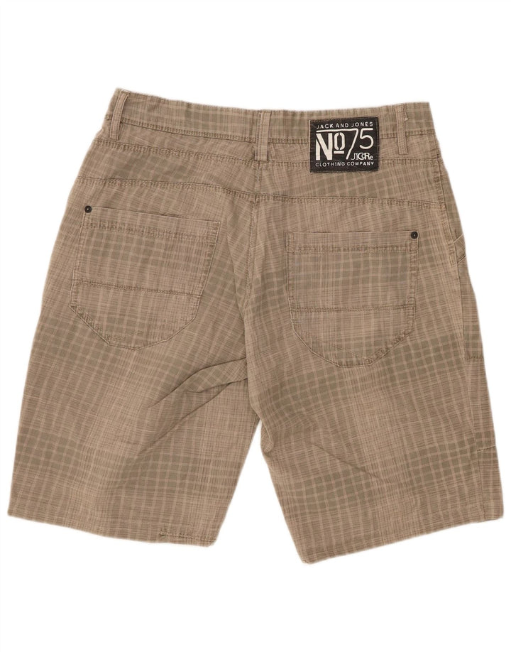 JACK & JONES Pantaloncini casual da uomo grandi W34 a quadri beige