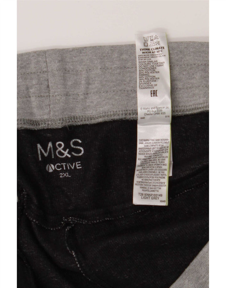 Pantaloncini sportivi da uomo Marks & Spencer 2XL cotone grigio