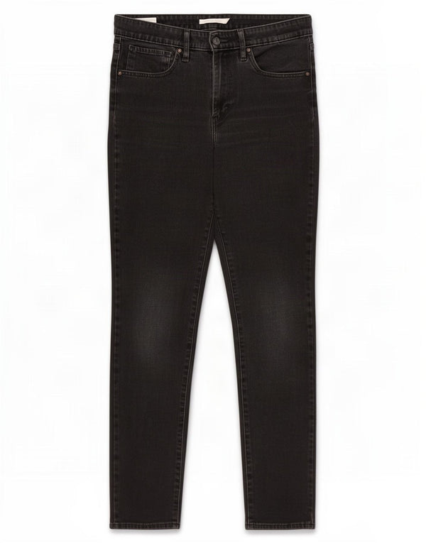 Jeans skinny a vita alta Levi's 721 da donna W30 L32 cotone nero