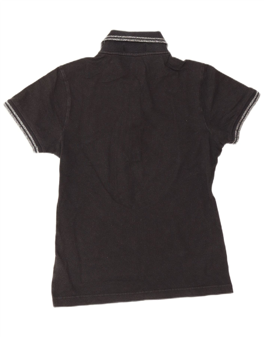 Polo da donna Fred Perry UK 10 piccola in cotone nero