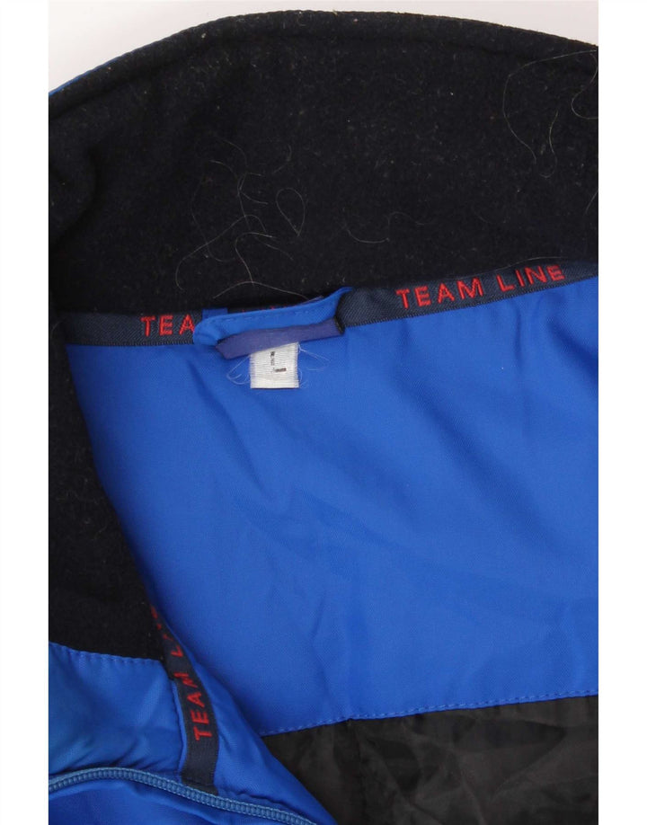 Giacca da ginnastica da uomo Asics, giacca grande, in nylon blu