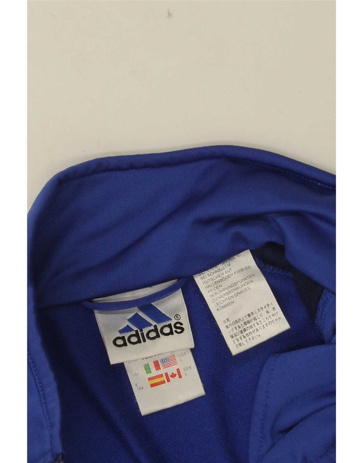 Giacca da tuta da ragazzo Adidas 13-14 anni Blu navy Colourblock