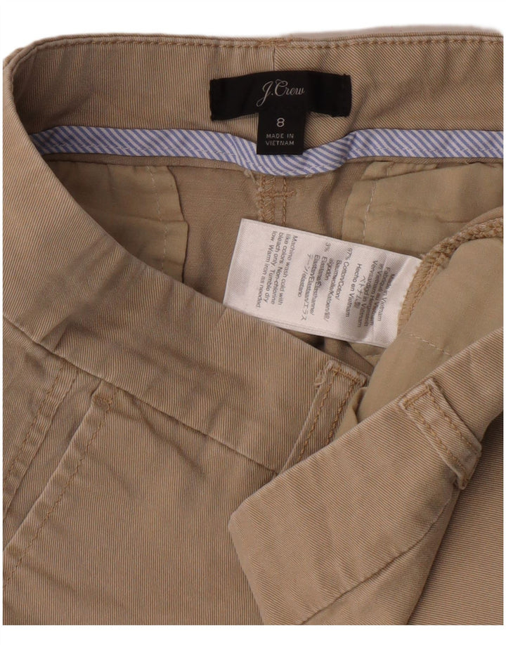 Pantaloncini chino da donna J. CREW US 8 medi W30 cotone beige