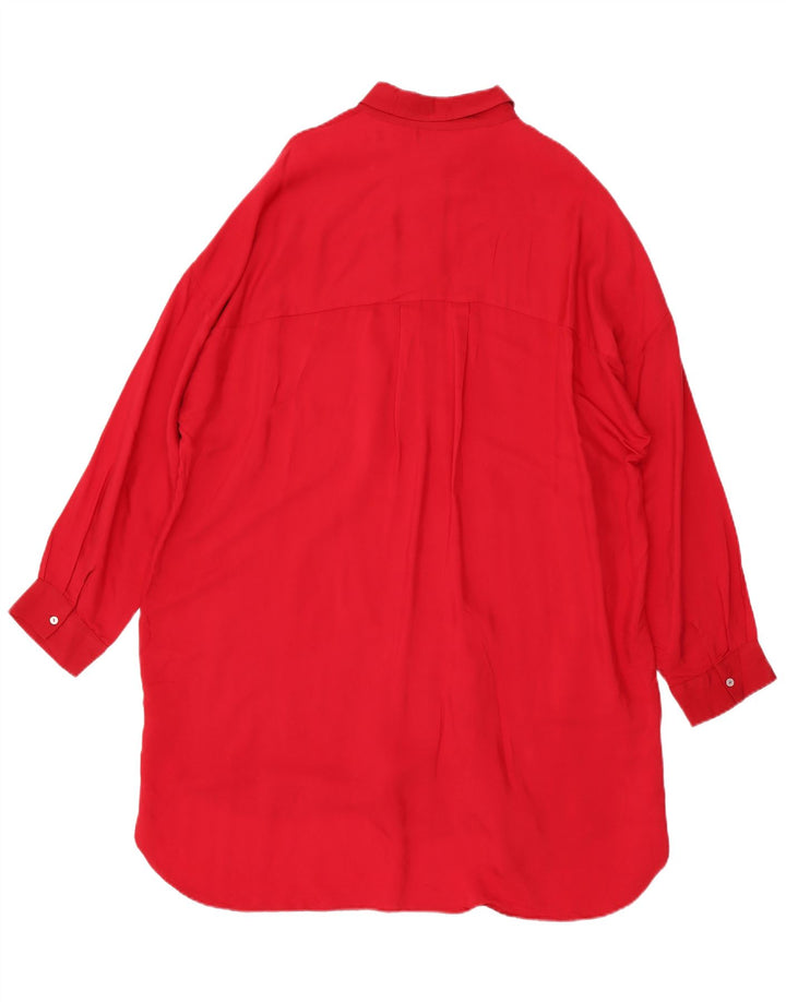 Abito chemisier oversize da donna Zara UK 18 XL rosso