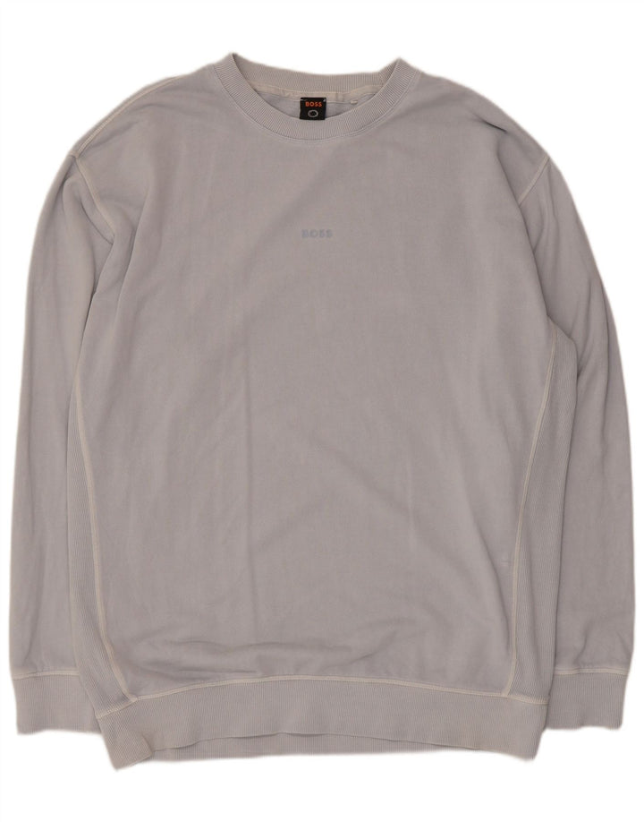 Felpa da uomo Hugo Boss maglione 2XL cotone blu