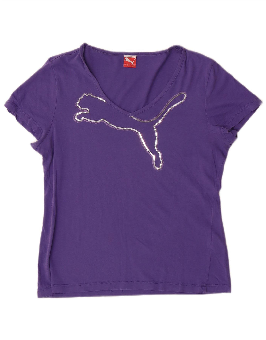 T-shirt grafica da donna PUMA Top UK 14 viola medio