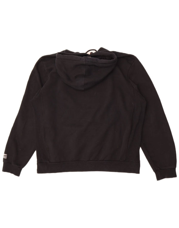 Felpa con cappuccio grafica da uomo Puma XL in cotone nero