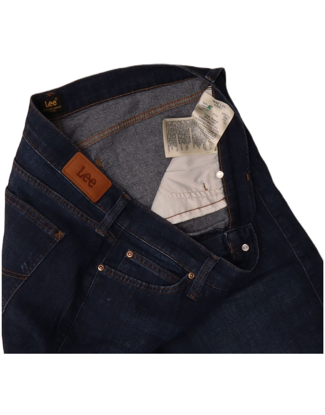 Jeans LEE da donna Aubrey a gamba larga W32 L31 cotone blu navy