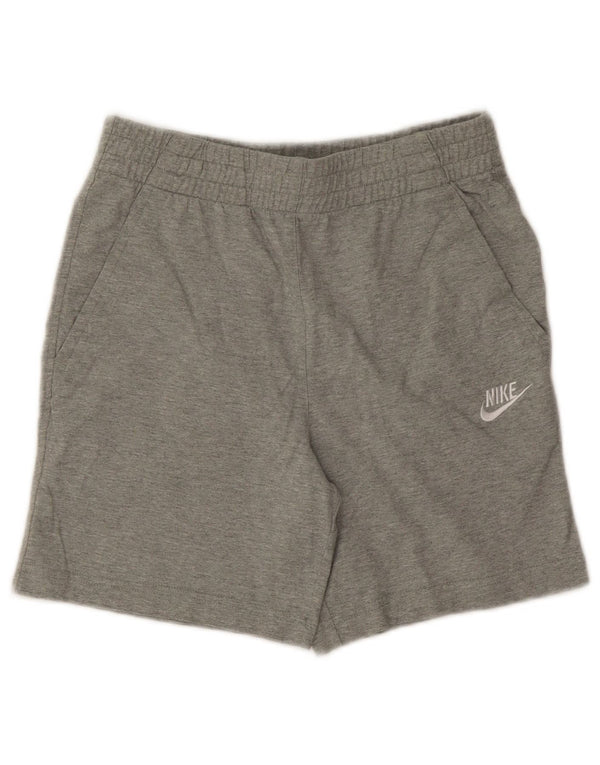 Pantaloncini sportivi Nike da ragazzo 12-13 anni Large in cotone chiazzato grigio