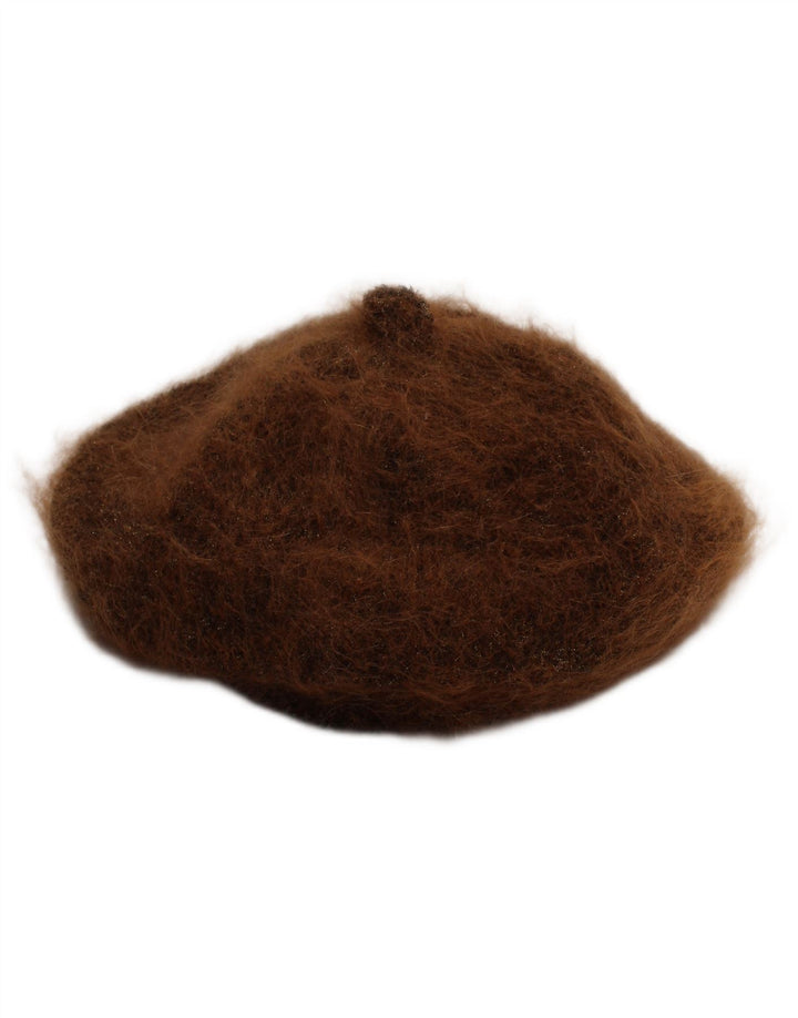 Cappello basco vintage da donna marrone medio classico