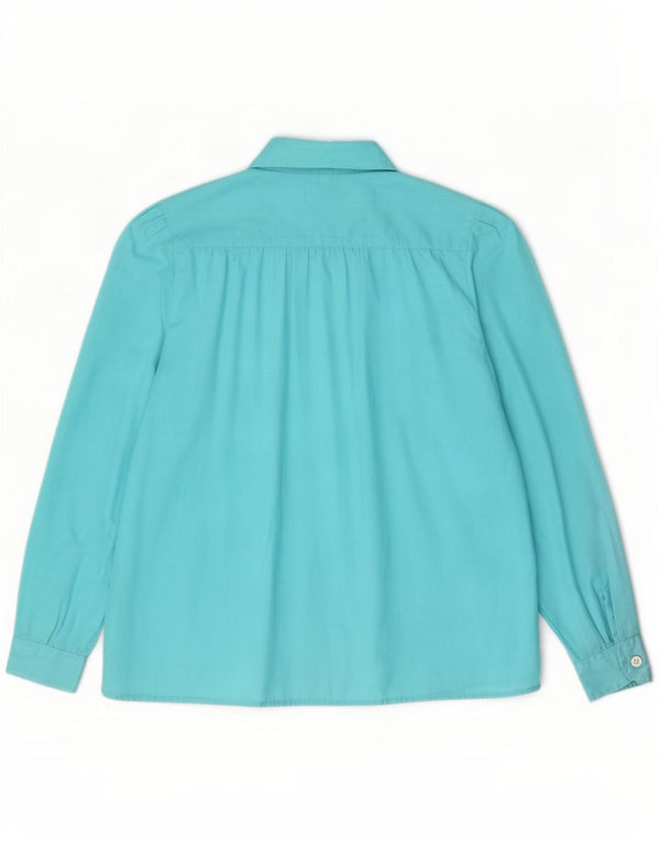 Camicia Benetton Bambina 13-14 Anni Large Turchese Cotone