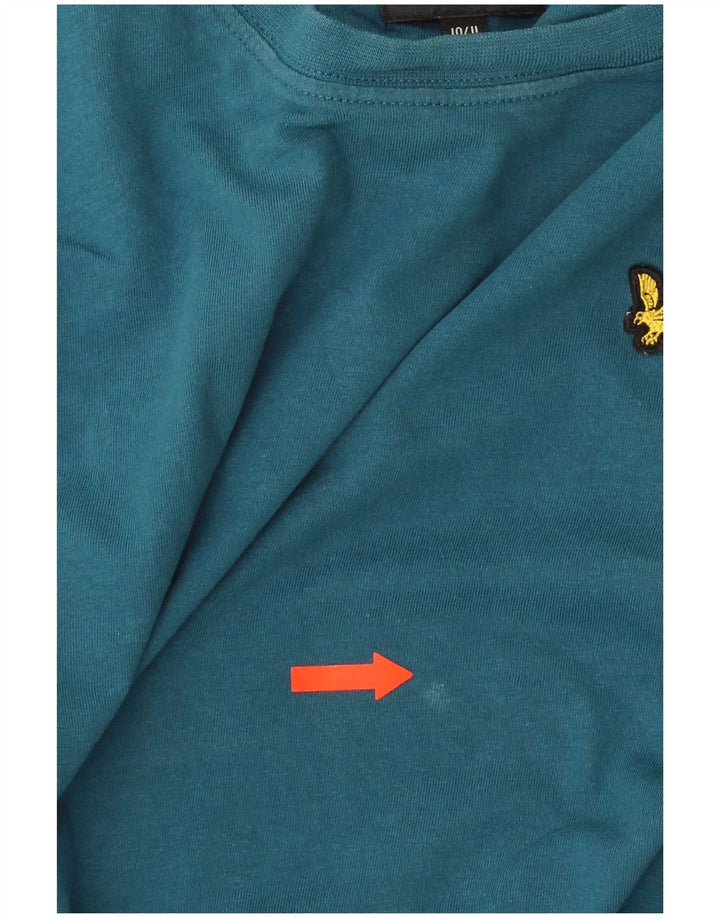 Maglietta Lyle & Scott per ragazzi 10-11 anni in cotone blu